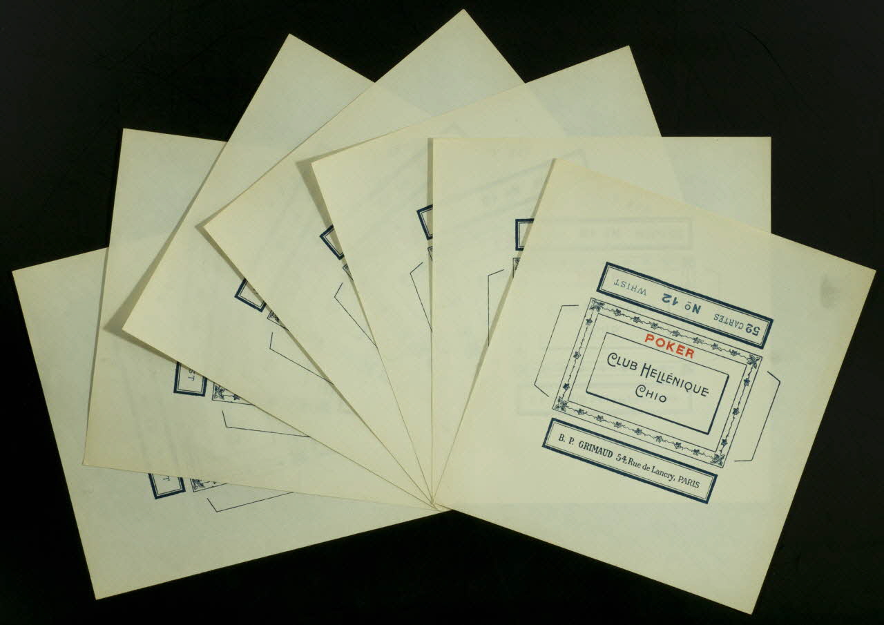 cartes à jouer CLUB HELLENIQUE  CHIO 1967.185.538.1/7 Photo