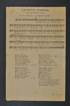 chanson petit format 1966.194.5  Photo Mucem
