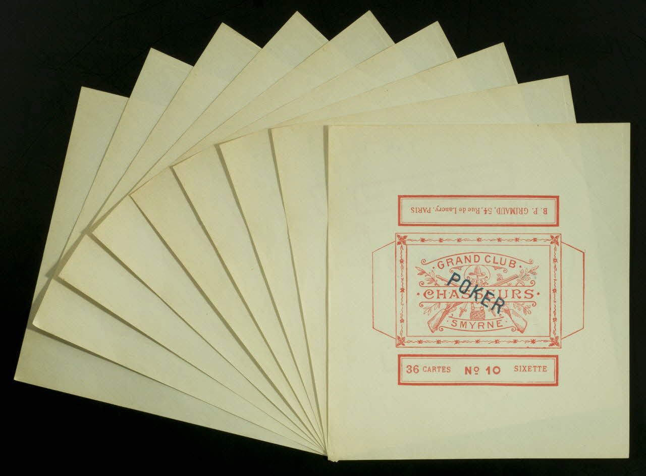 cartes à jouer .GRAND CLUB.  .CHASSEURS.  .SMYRNE. 1967.185.549.1/9 Photo