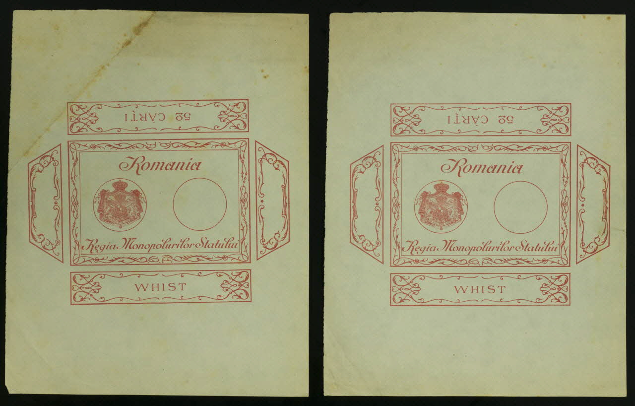 cartes à jouer Romania  Regia Monopolurilor Statului 1967.185.586.1/2 Photo