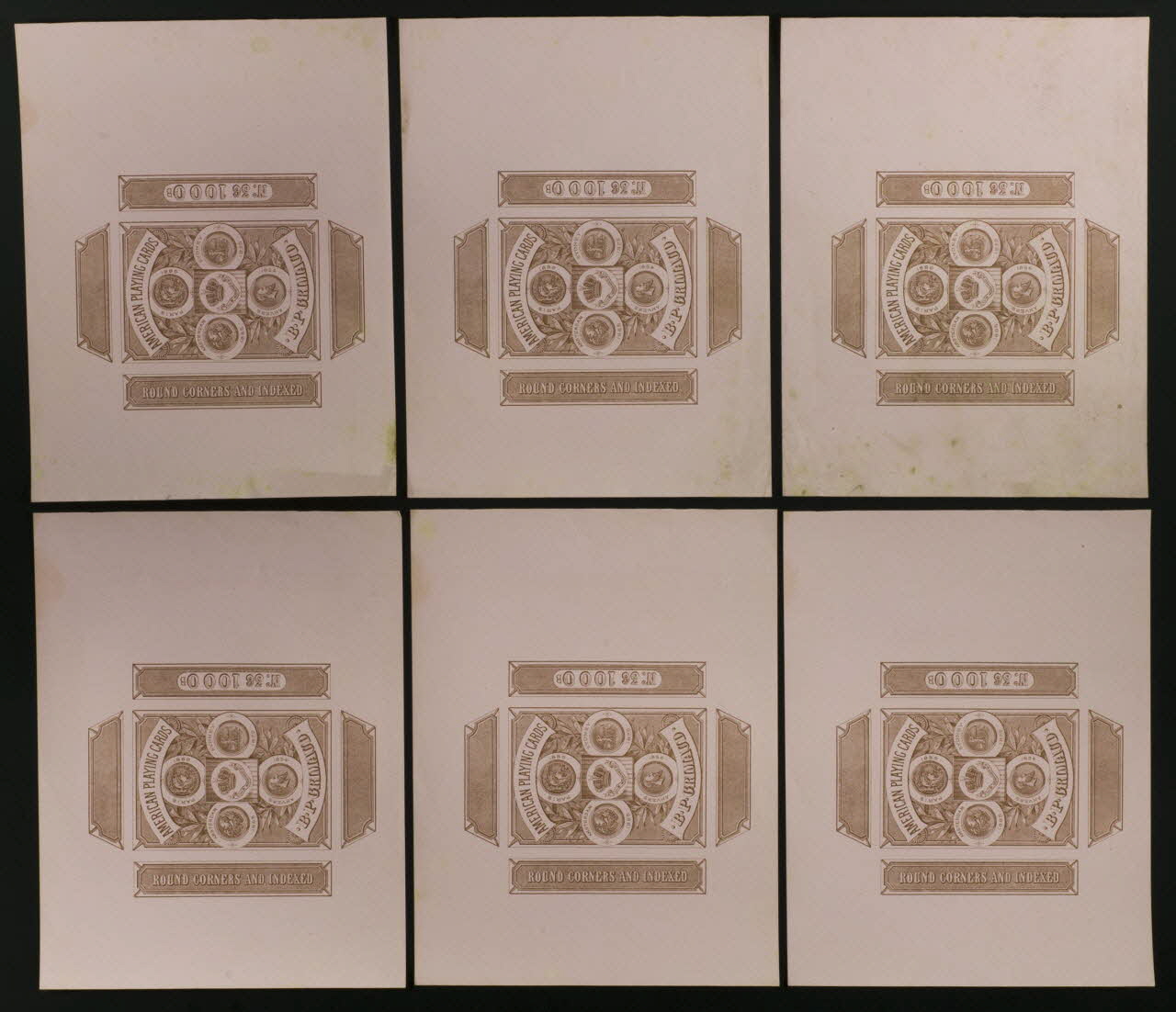 cartes à jouer AMERICAN PLAYING CARDS  .B.P. GRIMAUD. 1967.185.593.1/6 Photo