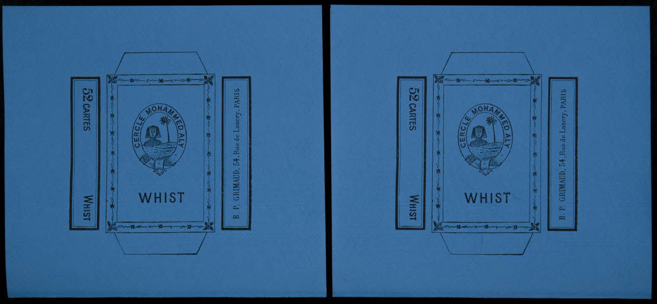 cartes à jouer CERCLE MOHAMMED ALY  WHIST 1967.185.598.1/2 Photo