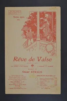 Jules Chancel ; Léon Xanrof ; Oscar Straus ; Éditions Max Eschig chanson petit format Île-de-France, France 1907 1966.194.9  Photo Mucem