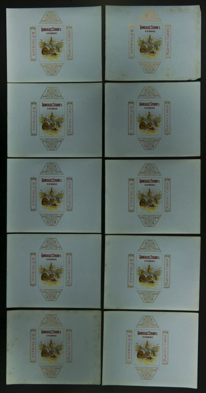 cartes à jouer GONZALEZ, STAUB'S  COGNAC 1967.185.617.1/10 Photo