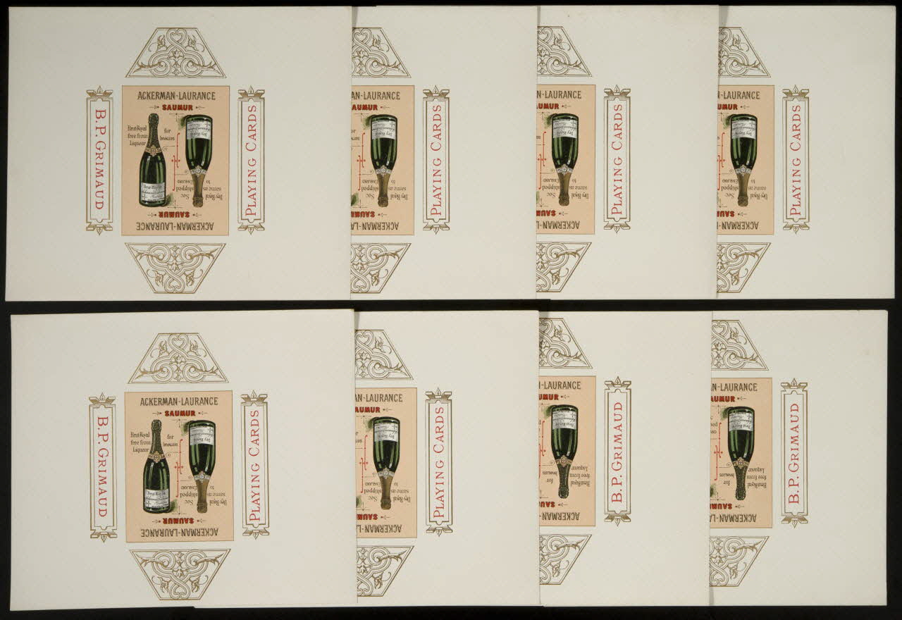 cartes à jouer ACKERMAN-LAURENCE  SAUMUR 1967.185.622.1/8 Photo