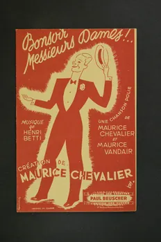 Maurice Chevalier ; Maurice Vandair ; Henri Betti ; Paul Beuscher chanson petit format 1945 1966.196.1 Photo Mucem