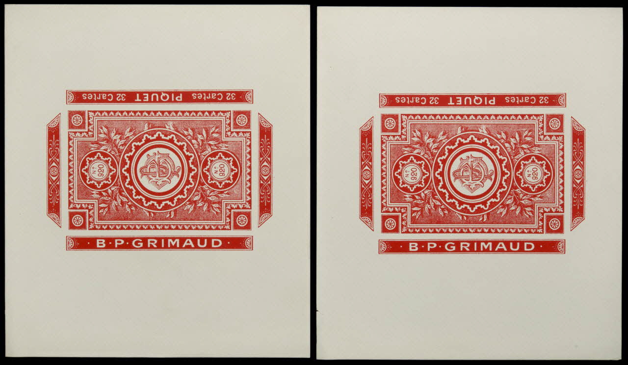 cartes à jouer B.P. GRIMAUD 1967.185.686.1/2 Photo