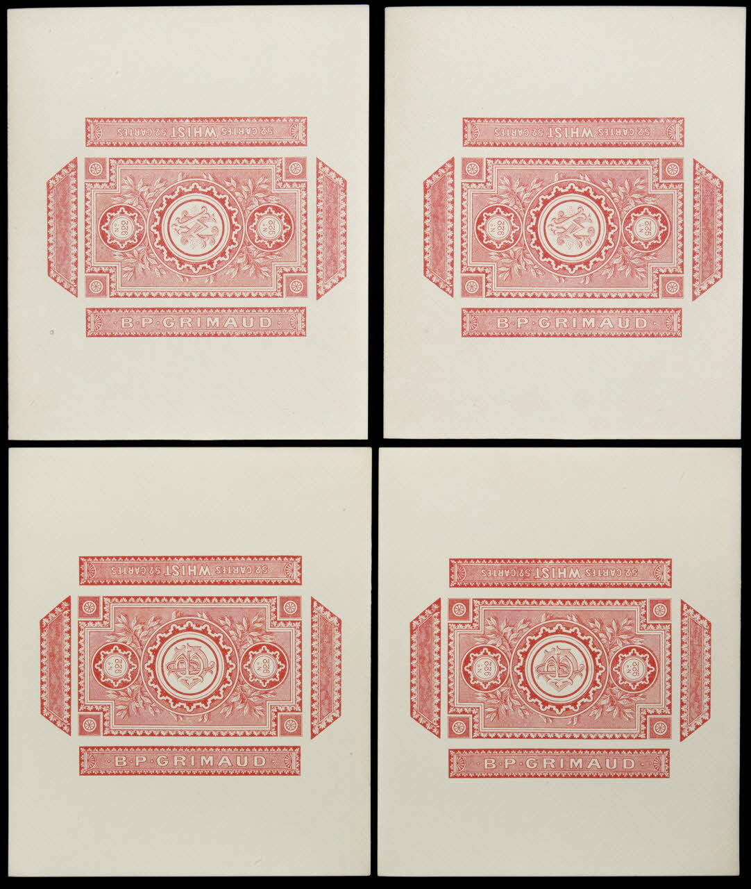 cartes à jouer B.P. GRIMAUD 1967.185.688.1/4 Photo