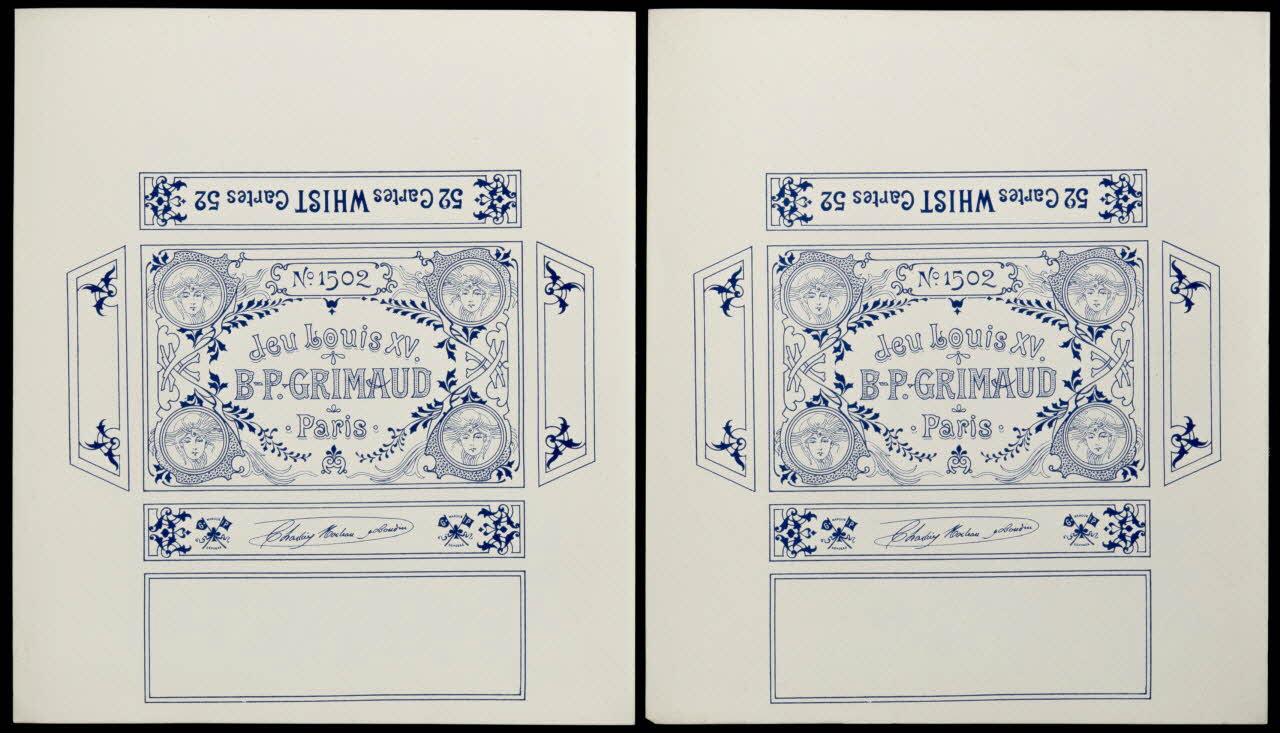 cartes à jouer Jeu Louis XV.  B-P.GRIMAUD  Paris 1967.185.703.1/3 Photo