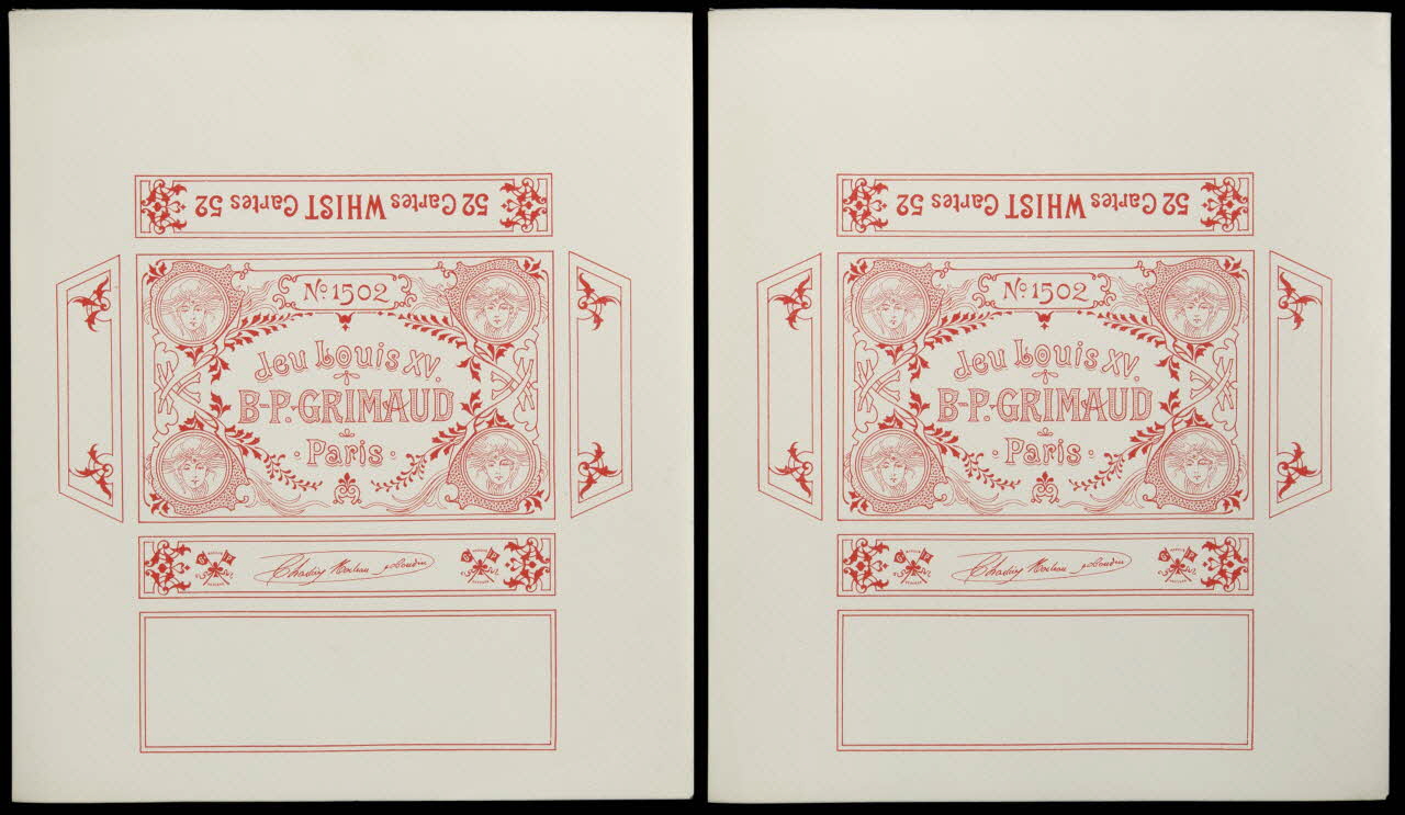 cartes à jouer Jeu Louis XV.  B-P.GRIMAUD  Paris 1967.185.704.1/2 Photo