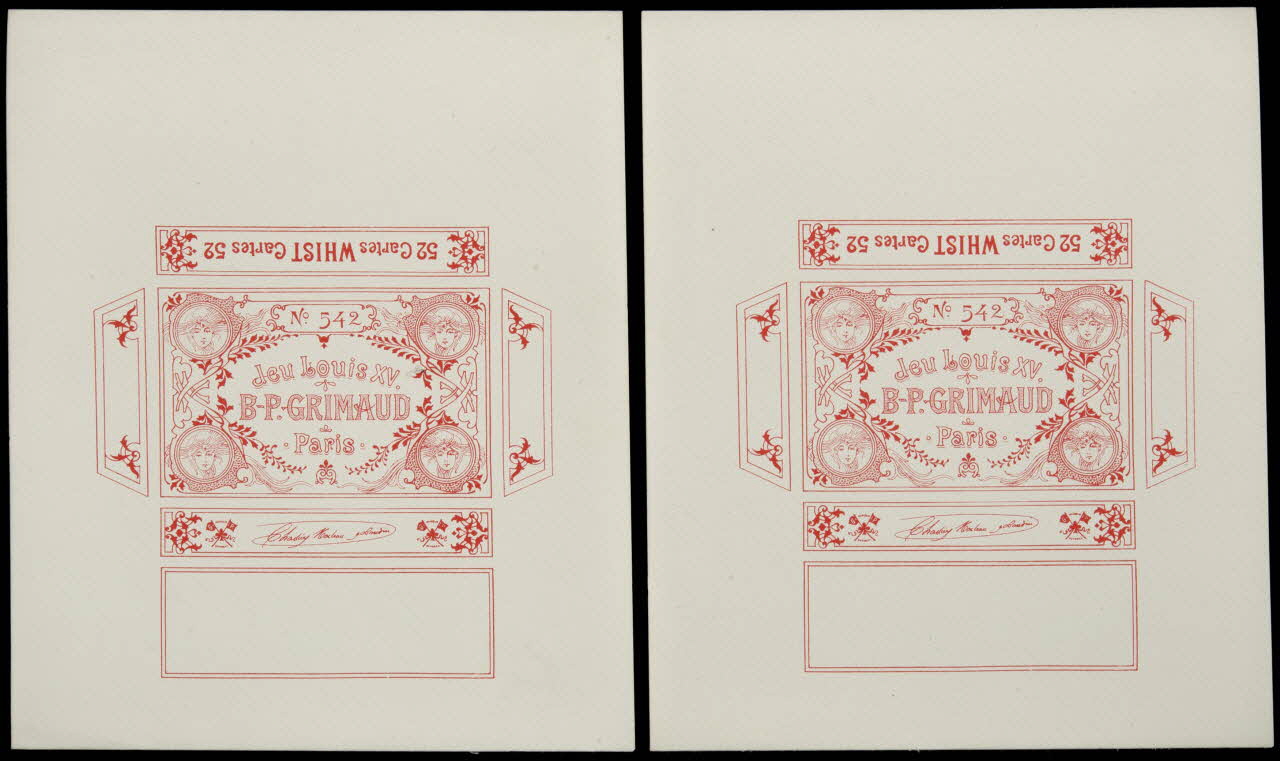 cartes à jouer Jeu Louis XV.  B-P.GRIMAUD  Paris 1967.185.706.1/2 Photo
