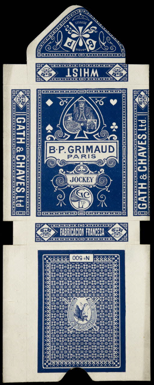 cartes à jouer B.P. GRIMAUD  PARIS  JOCKEY 1967.185.753.2 Photo