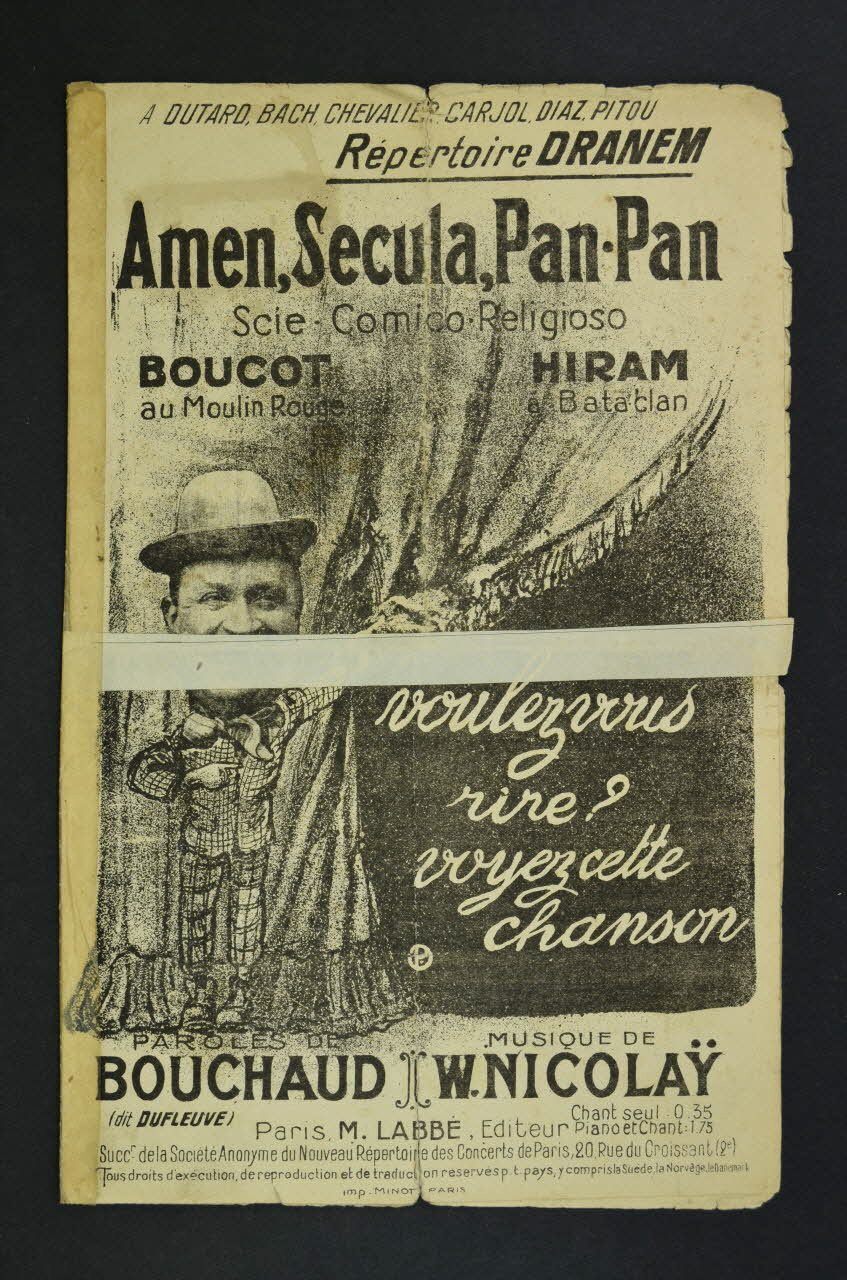 chanson petit format 1965.177.50 Photo Mucem