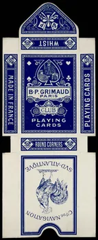 cartes à jouer B.P. GRIMAUD  PARIS  CLUB  PLAYING  CARDS 1967.185.762.2 Photo