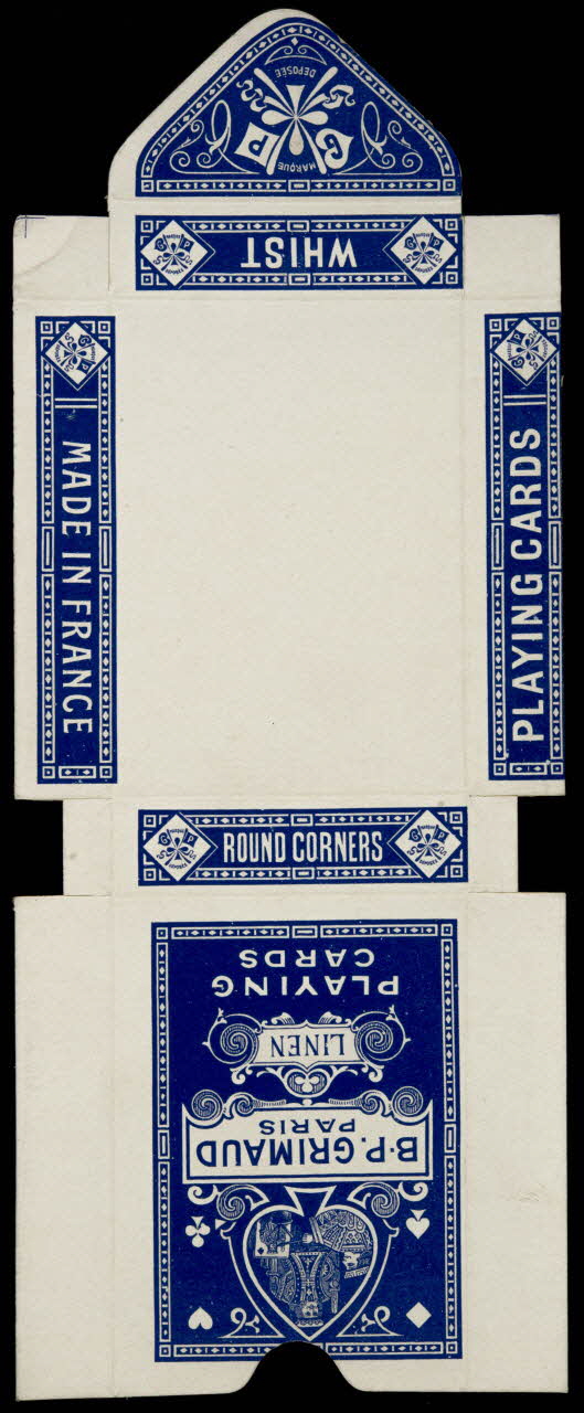 cartes à jouer B.P. GRIMAUD  PARIS  LINEN  PLAYING  CARDS 1967.185.764.2 Photo