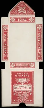 cartes à jouer B.P. GRIMAUD  PARIS  LINEN  PLAYING  CARDS 1967.185.765.1 Photo