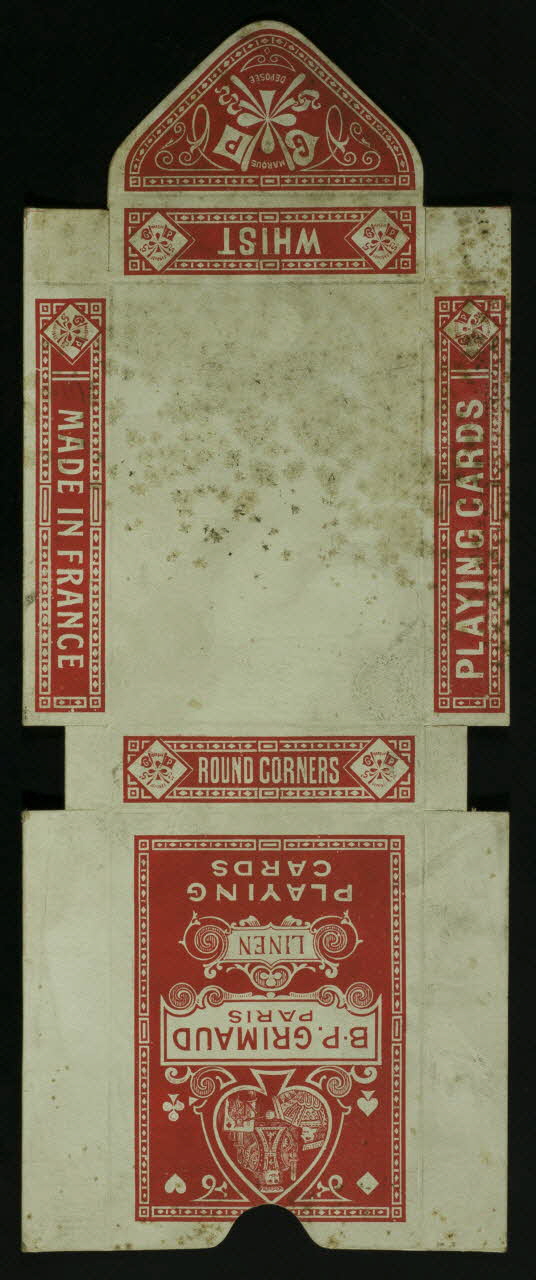 cartes à jouer B.P. GRIMAUD  PARIS  PLAYING  CARDS 1967.185.765.2 Photo