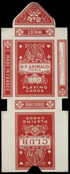 cartes à jouer B.P. GRIMAUD  PARIS  CLUB  PLAYING  CARDS 1967.185.770.3 Photo