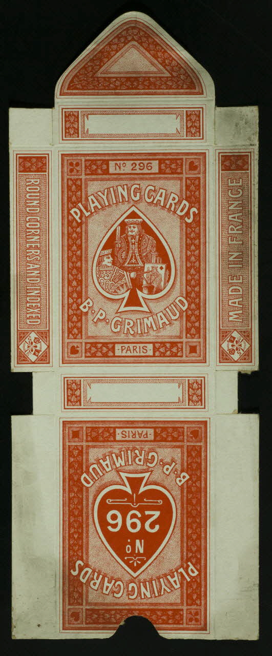 cartes à jouer PLAYING CARDS  B.P. GRIMAUD 1967.185.794.1 Photo