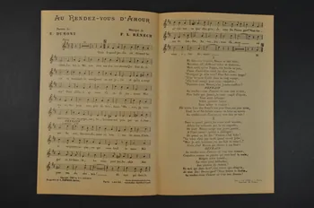 Ferdinand Louis Bénech ; Ernest Dumont chanson petit format Île-de-France, France 1922 1966.196.13  Photo Mucem
