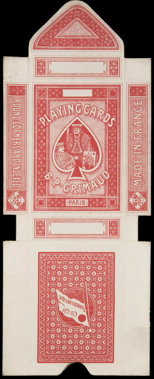 cartes à jouer PLAYING CARDS  B.P. GRIMAUD  PARIS 1967.185.806.2 Photo