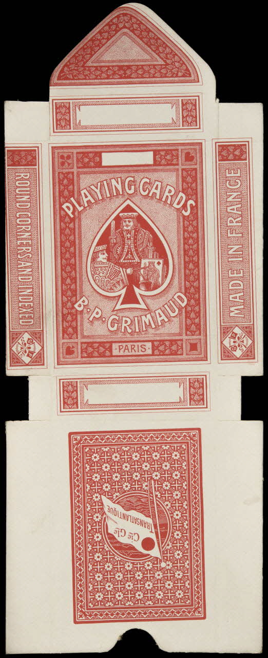 cartes à jouer PLAYING CARDS  B.P. GRIMAUD  PARIS 1967.185.806.3 Photo