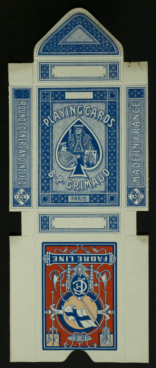 cartes à jouer PLAYING CARDS  B.P. GRIMAUD  FABRE LINE 1967.185.807.1 Photo