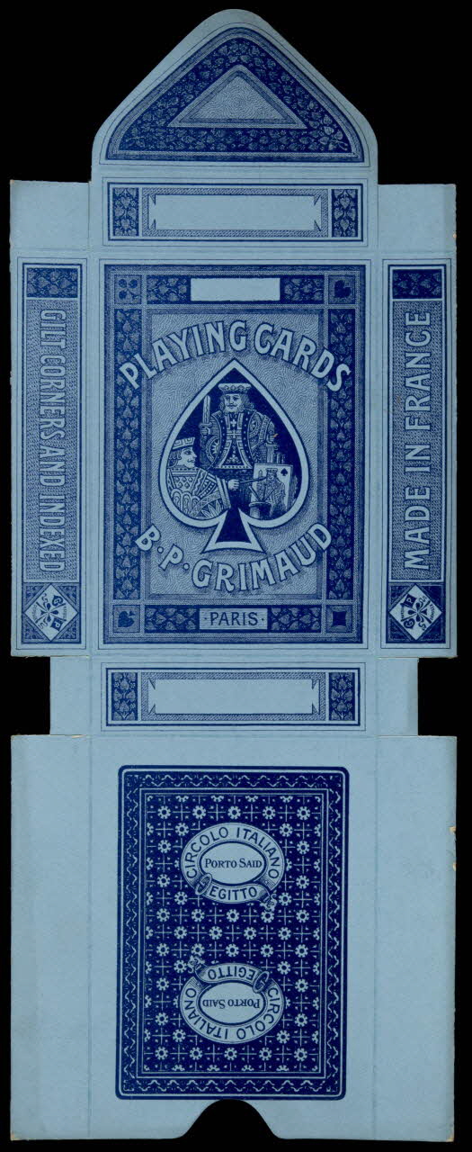 cartes à jouer PLAYING CARDS  B.P. GRIMAUD  PARIS 1967.185.820.2 Photo