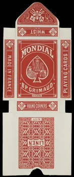 cartes à jouer MONDIAL  B.P. GRIMAUD  PARIS 1967.185.829.4 Photo