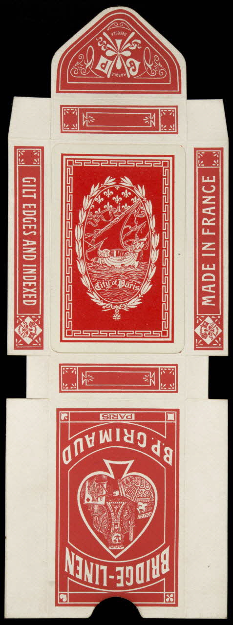 cartes à jouer BRIDGE - LINEN  B.P. GRIMAUD  PARIS 1967.185.832.2 Photo