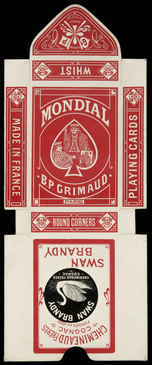 cartes à jouer MONDIAL  B.P. GRIMAUD  PARIS 1967.185.837.1 Photo