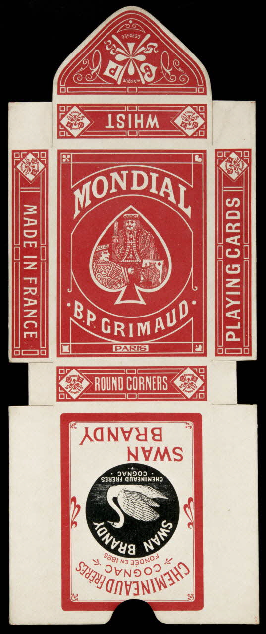 cartes à jouer MONDIAL  .B.P. GRIMAUD.  PARIS 1967.185.837.2 Photo