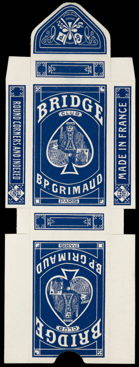 cartes à jouer BRIDGE  CLUB  B.P. GRIMAUD  PARIS 1967.185.838.2 Photo