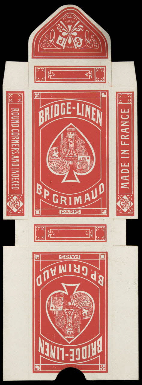 cartes à jouer BRIDGE - LINEN  B.P. GRIMAUD  PARIS 1967.185.840.5 Photo