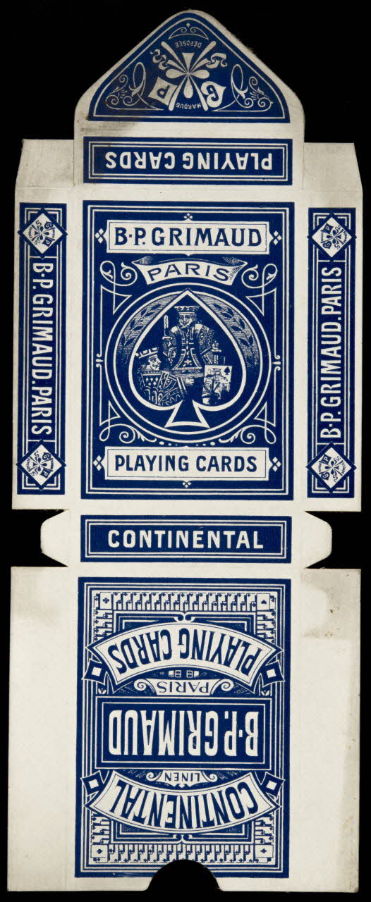 cartes à jouer B-P. GRIMAUD  PARIS  PLAYING CARDS 1967.185.842.2 Photo