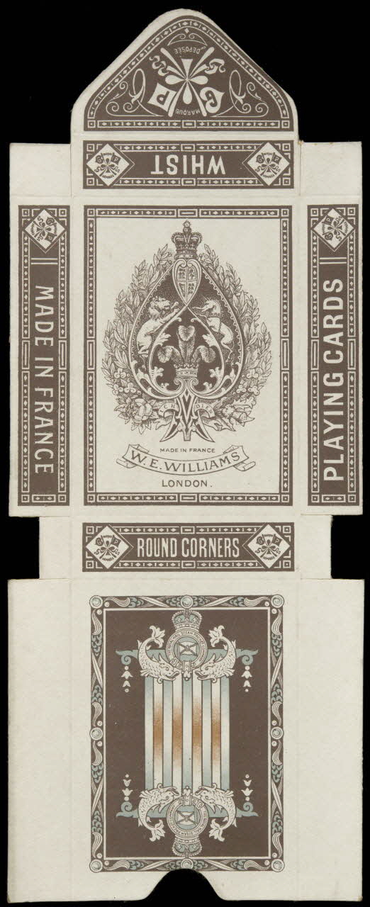 cartes à jouer W.E.WILLIAMS  LONDON. 1967.185.845  Photo