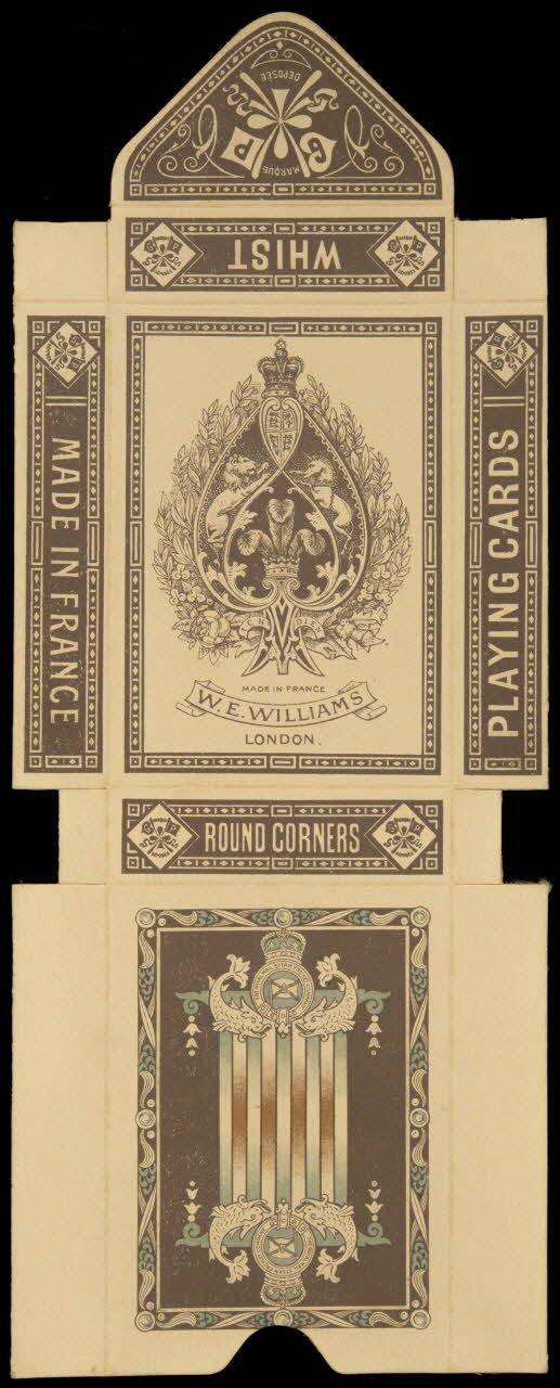 cartes à jouer W.E.WILLIAMS  LONDON. 1967.185.846  Photo