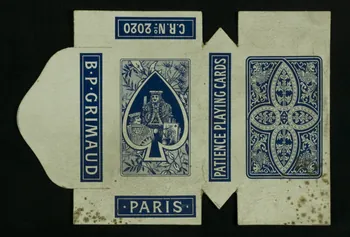 cartes à jouer PATIENCE PLAYING CARDS 1967.185.848.1 Photo