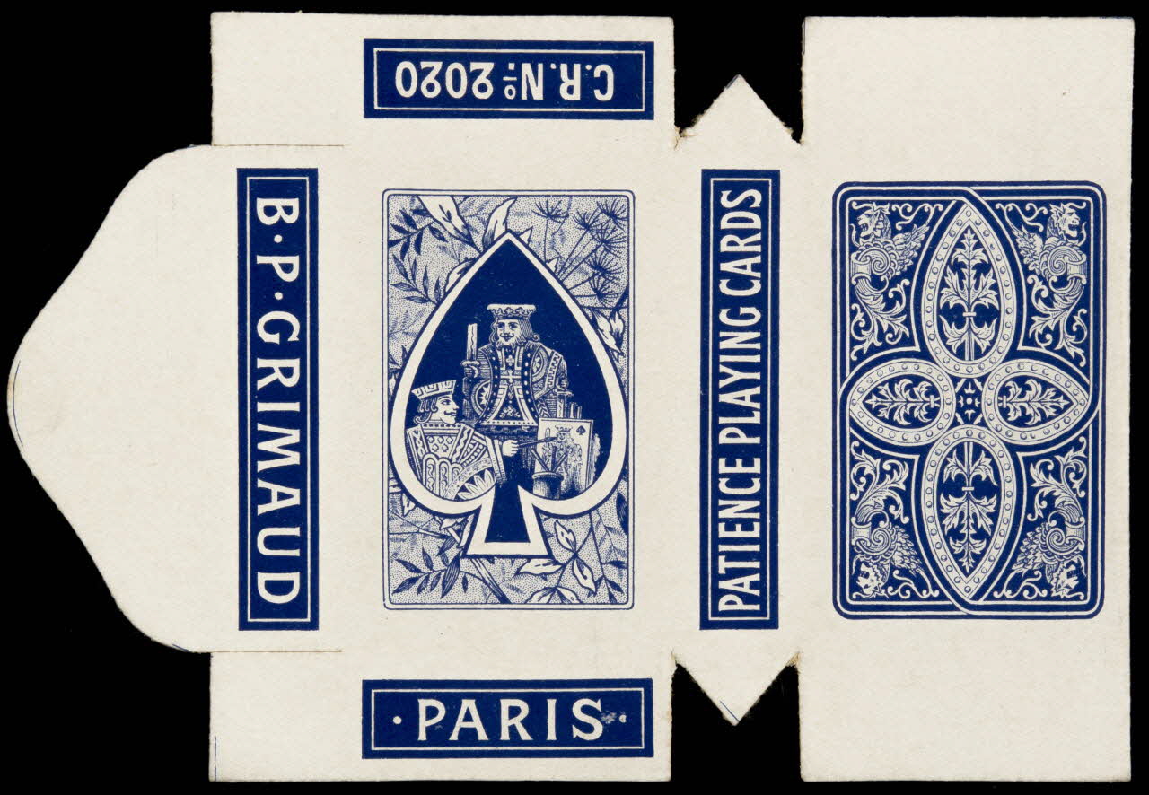 cartes à jouer PATIENCE PLAYING CARDS 1967.185.848.2 Photo