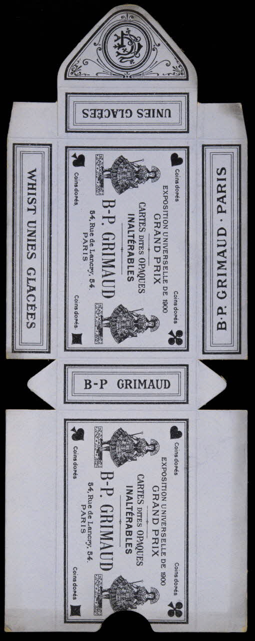 cartes à jouer B-P. GRIMAUD 1967.185.869.2 Photo