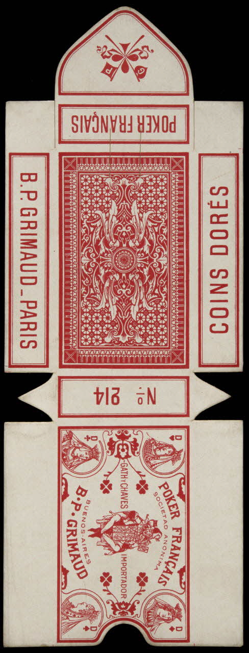 cartes à jouer B.P. GRIMAUD _ PARIS 1967.185.874 Photo