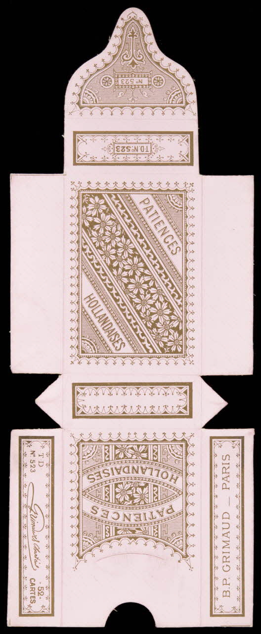 cartes à jouer PATIENCES  HOLLANDAISES 1967.185.886.2 Photo