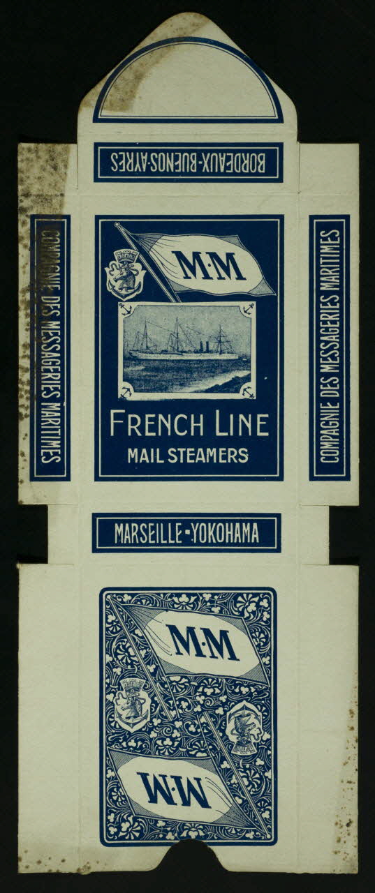 cartes à jouer M.M  FRENCH LINE  MAIL STEAMERS 1967.185.888.1 Photo