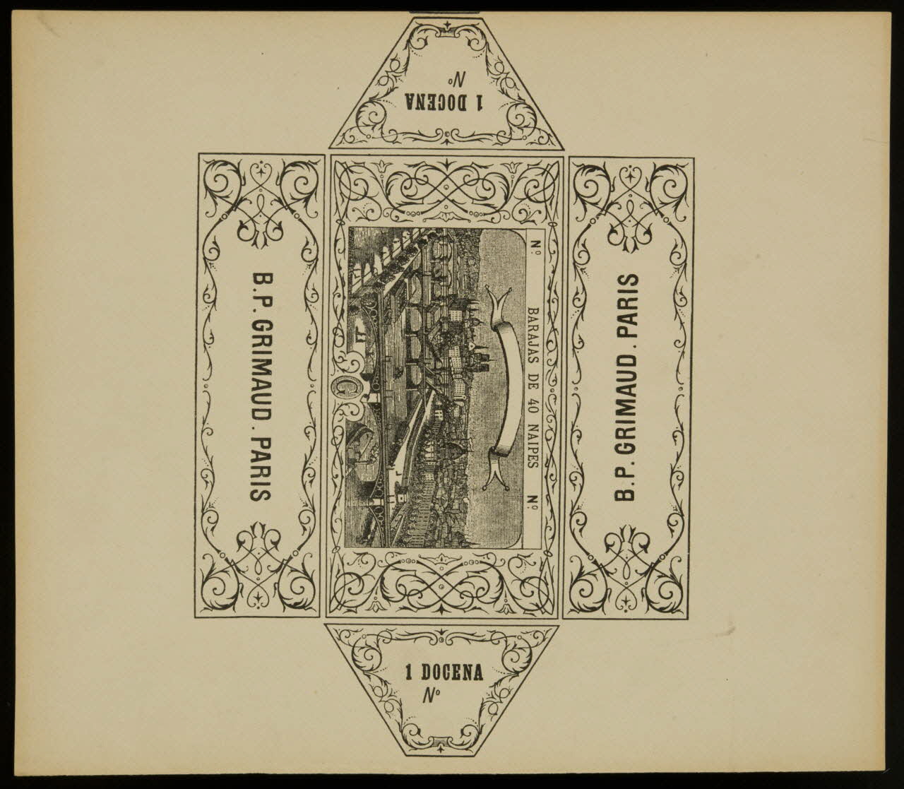 estampe Emballage de cartes à jouer Grimaud 1967.185.909.1 Photo