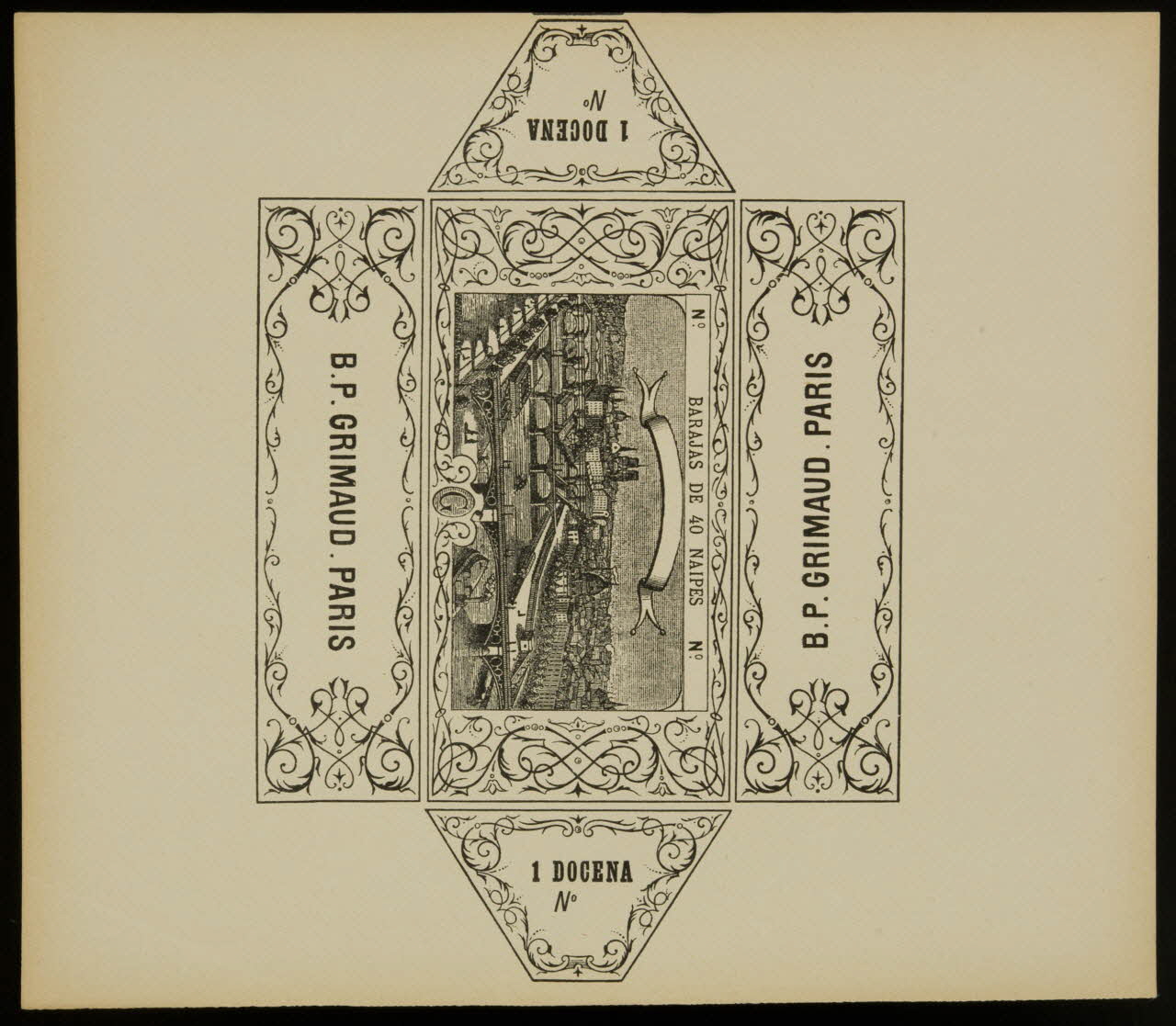 estampe Emballage de cartes à jouer Grimaud 1967.185.909.3 Photo