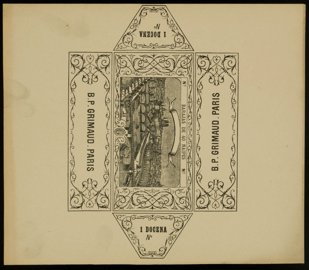 estampe Emballage de cartes à jouer Grimaud 1967.185.909.4 Photo