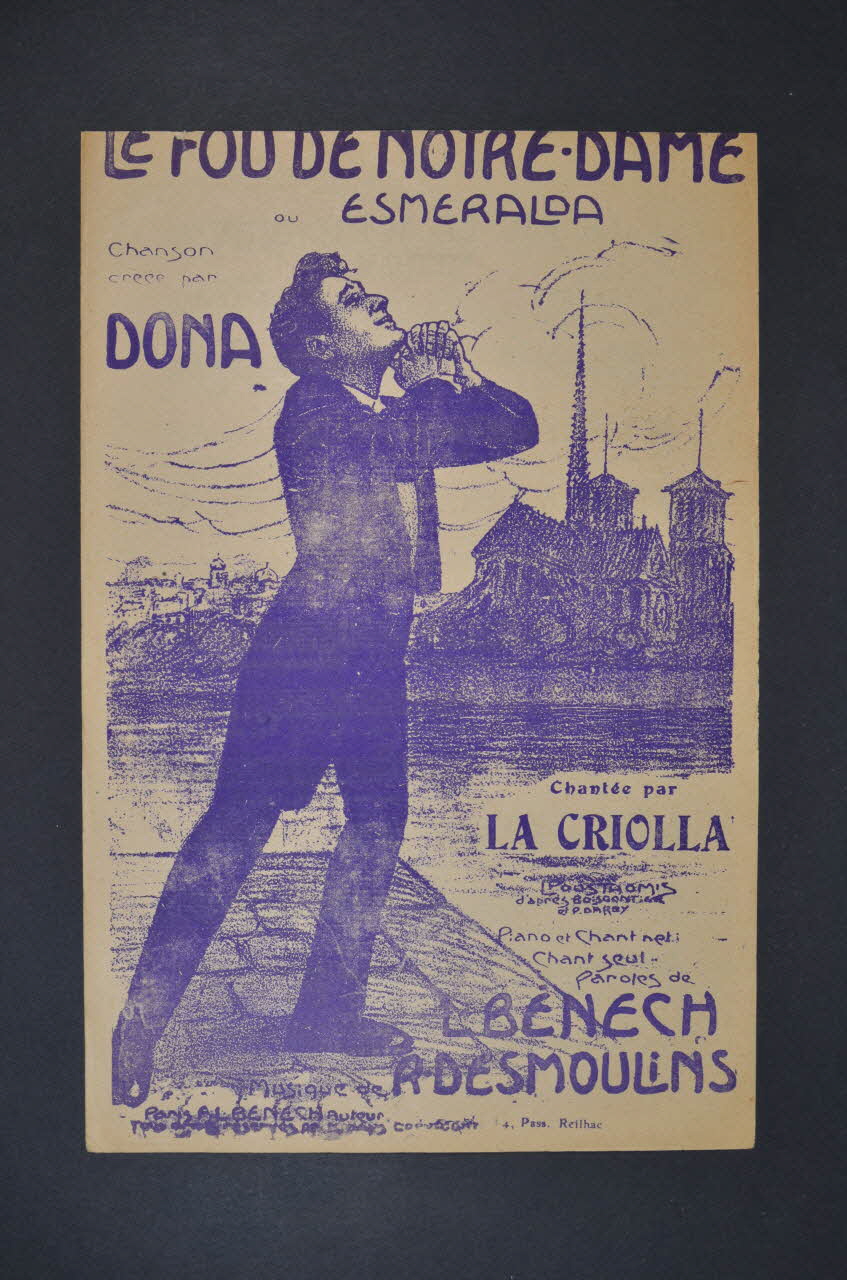 Romain Desmoulins ; Ferdinand Louis Bénech ; Dona ; Paul Beuscher chanson petit format 1912 1966.196.4 Photo Mucem