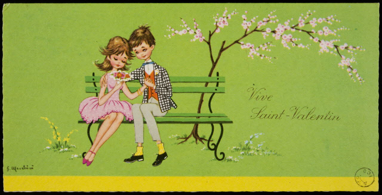 estampe Carte de voeux de la Saint Valentin 1967.37.4 Photo