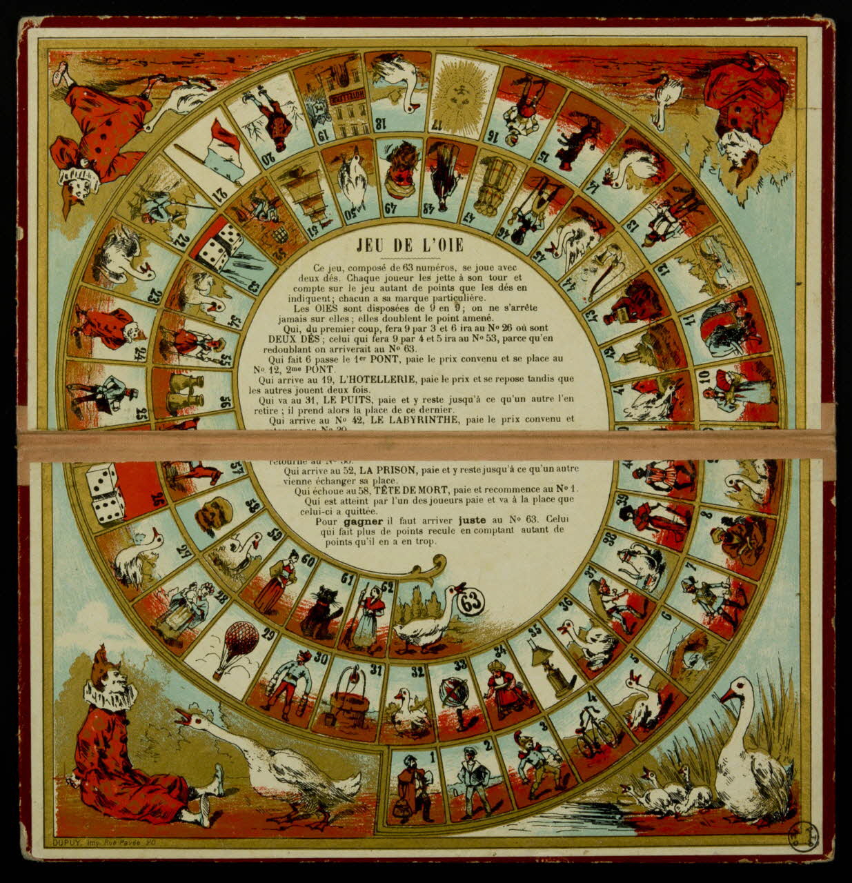 jeu de l'oie JEU DE L'OIE 1967.42.2 Photo