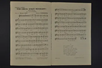 Roland GaëL ; R. Casabianca ; Henri Dickson ; H. Delormel chanson petit format Île-de-France, France 1910 1965.177.62 Photo Mucem